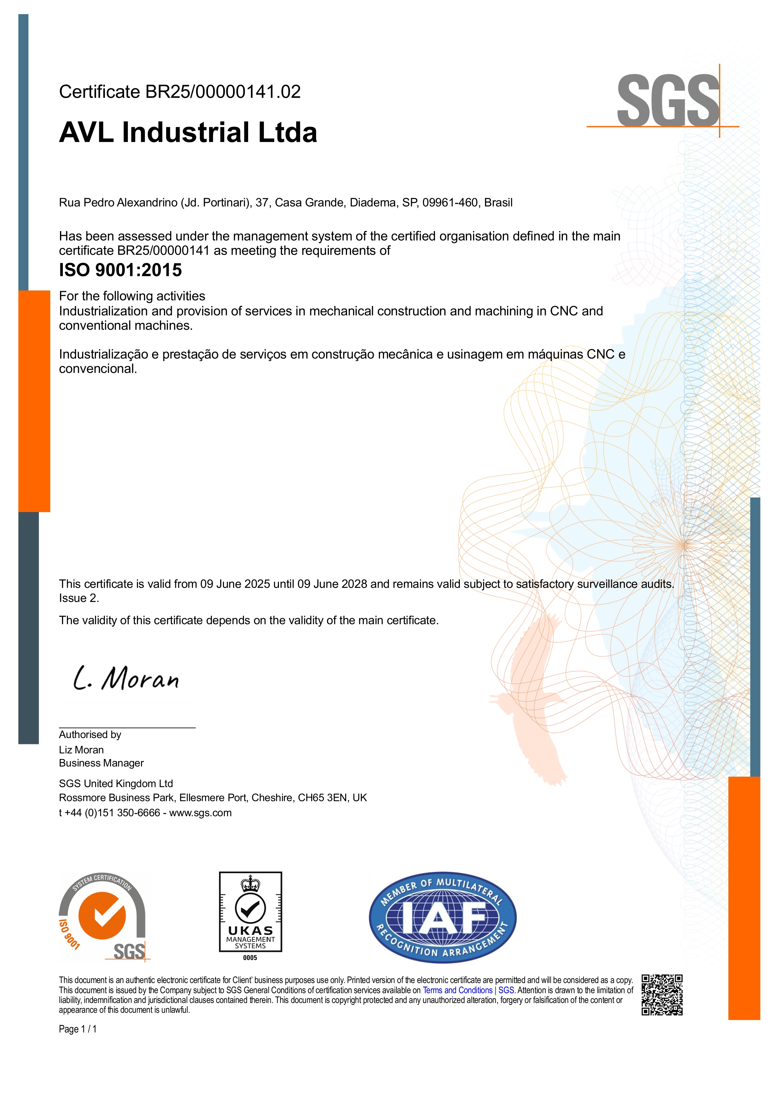 Certificado Delavi